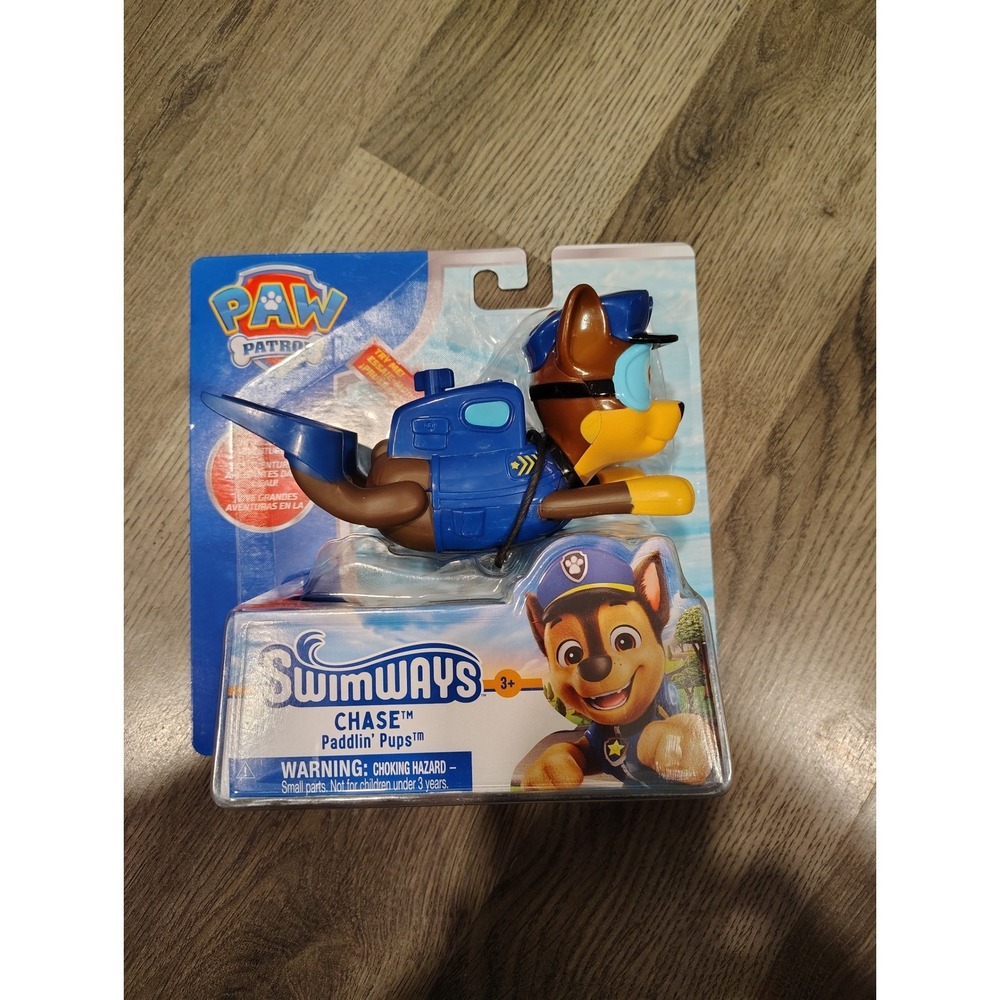 SwimWays PAW Patrol Chase Paddlin Pups Wind Up Swimming Pool Toy New